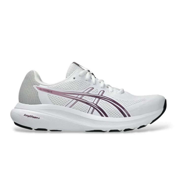 Asics para mujer. 1012C013 Zapatillas GEL-Contend 10 blanco (37.5), Tela, Plano, Cordones, Casual, Deportivo, Running