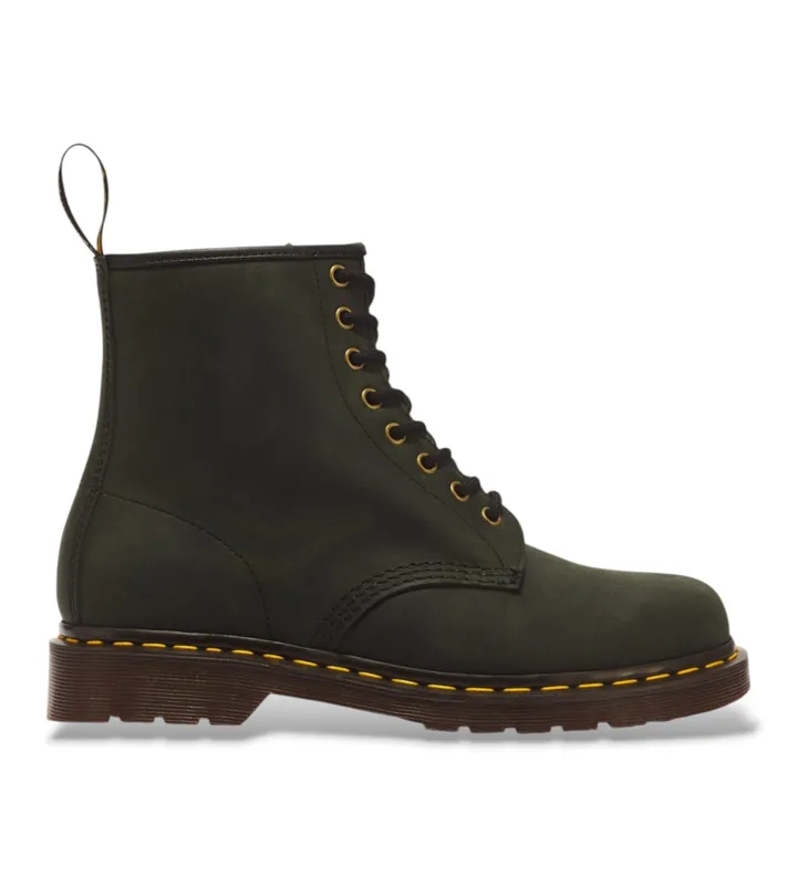 Dr Martens unisex. 11822300 Botines de Piel 1460 Dms verde (36), Plano, Cordones, Casual