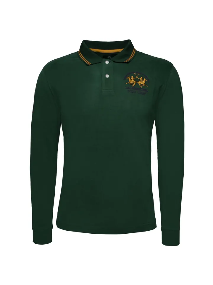 La Martina Camiseta ' XMP307 ' amarillo / verde oscuro