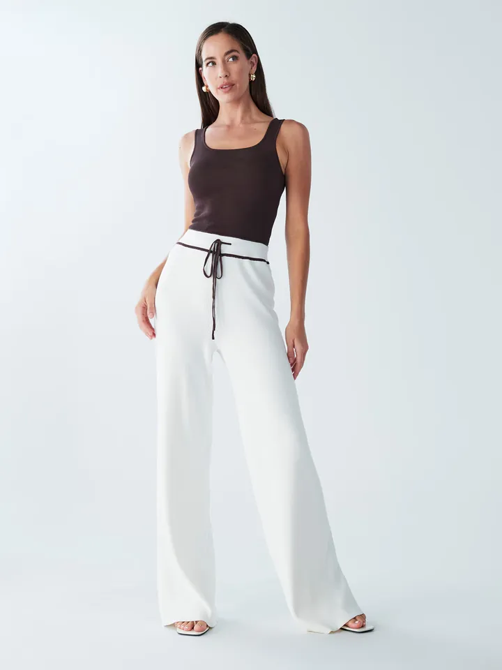 BWLDR Pantalón 'ELENOR' marfil