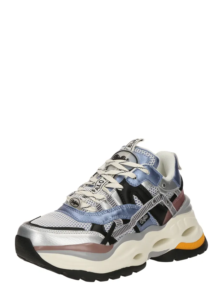 BUFFALO Zapatillas deportivas bajas 'Triplet Hollow'  azul claro / negro / plata / blanco