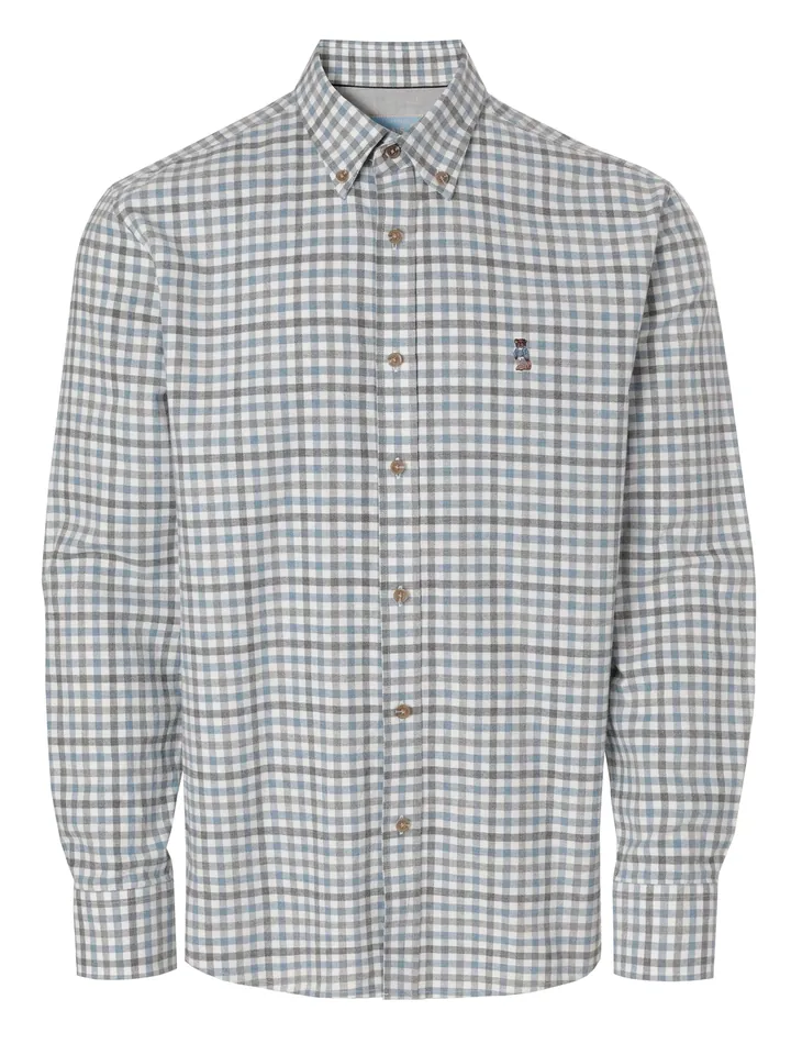 TATUUM Camisa 'Marco 5 Classic'  azul claro / gris oscuro / blanco