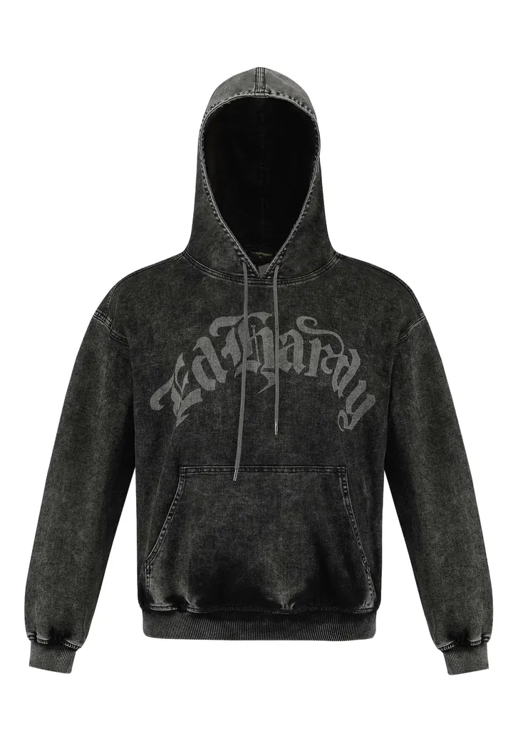 Ed Hardy Sudadera 'Death Rider'  gris / negro