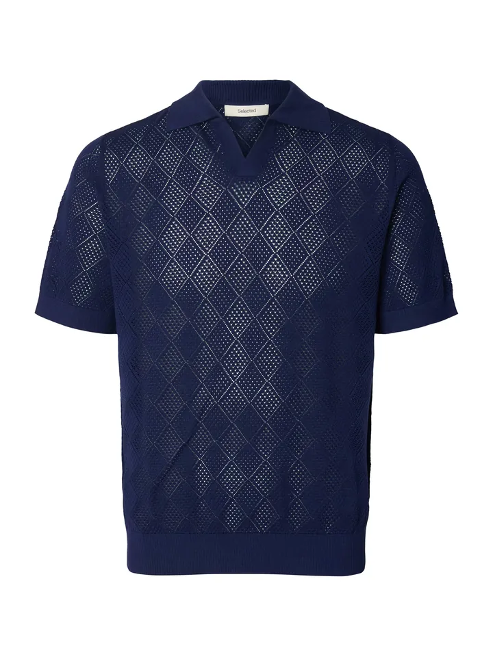 SELECTED Camiseta 'SLHARCO'  azul oscuro