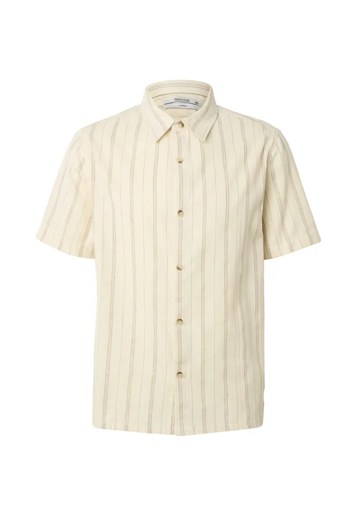 INDICODE JEANS Camisa 'Juliano'  arena / color barro