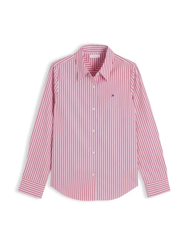 TOMMY HILFIGER Blusa rosa / rojo / negro / blanco