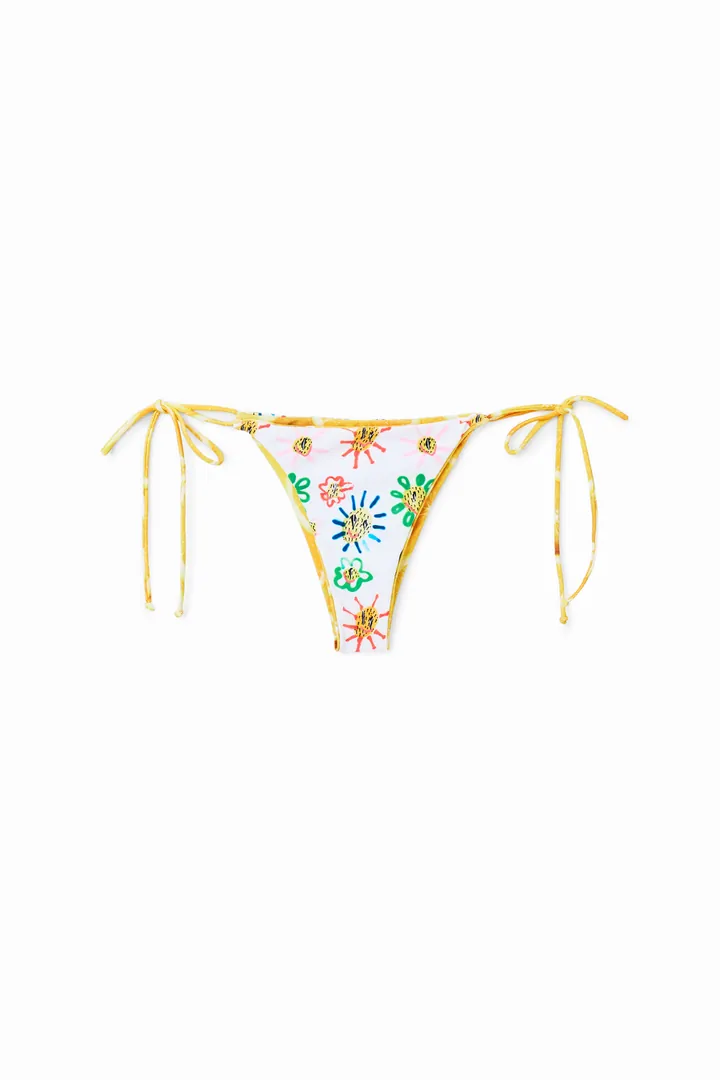 Desigual, Braguita bikini reversible, Amarillo, L