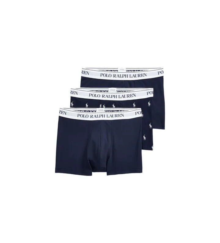 Polo Ralph Lauren para hombre. 714830299058 Set de 3 boxers marino (L), Homewear, Algodón