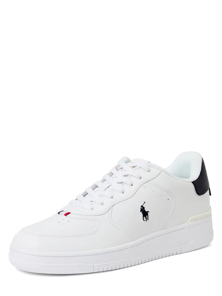 Polo Ralph Lauren Zapatillas deportivas bajas 'Masters Court' negro / blanco