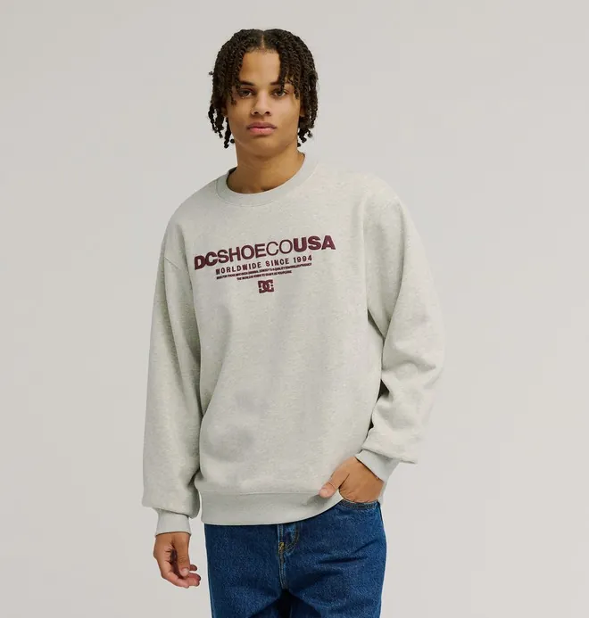 DC Heritage Font - Sudadera Gris Hombre