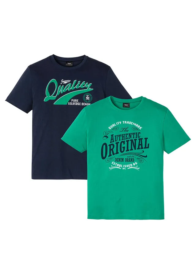 Camiseta de algodón orgánico puro (2 unidades)