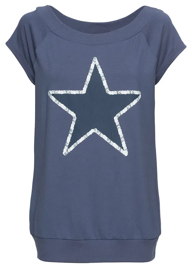 Camiseta con estampado de estrellas