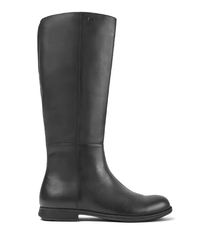 Camper para mujer. K400451-001 Botas de Piel Mil negro (36), 1 a 3cm, Cremallera, Casual