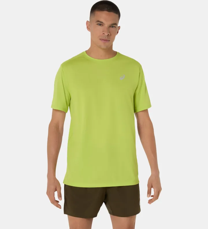 Asics para hombre. 2011D221 Camiseta Core SS amarillo lima (XL), Casual, Deportivo, Algodón, Multideporte, Manga corta