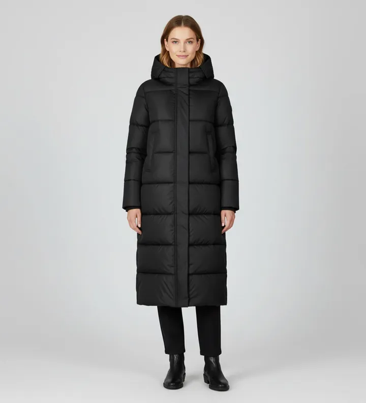 Save The Duck para mujer. D40270W-MEGA21 Abrigo acolchado Mega negro (L), Casual, Nylon
