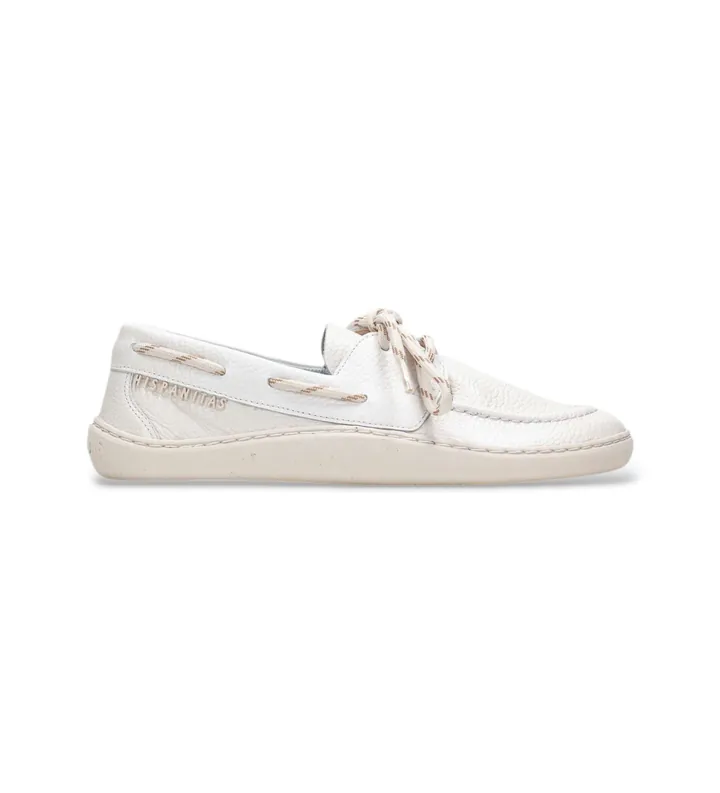 Hispanitas para mujer. HV264818 Zapatillas Earth blanco roto (36), Piel, Plano, Cordones, Casual