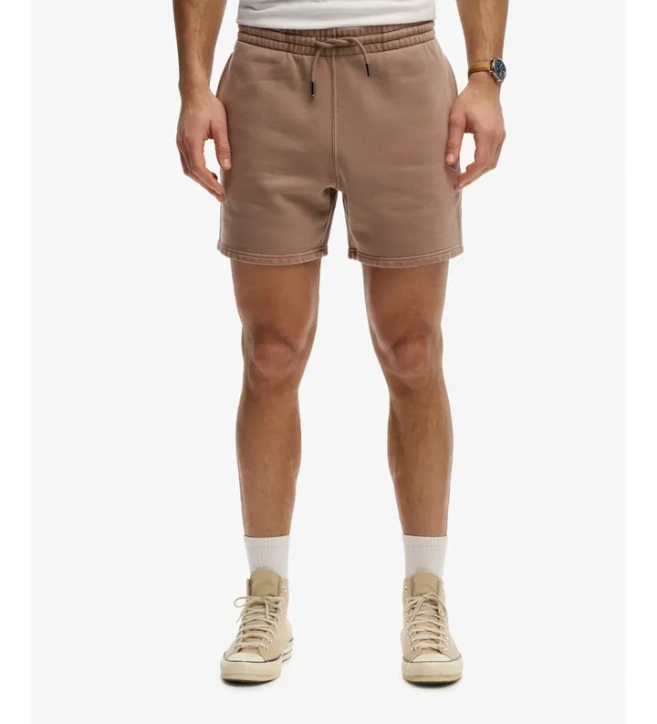 Superdry para hombre. M7110492A Shorts Micro Logo marrón (L), Casual, Algodón