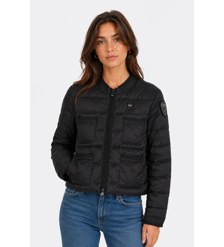 Blauer para mujer. 26SBLDC03168 Chaqueta Classical Chic Rosa negro (M), Casual, Poliéster