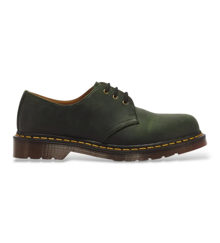 Dr Martens unisex. 11838300 Mocasines de Piel 1461 Dms verde (37), Plano, Cordones, Casual