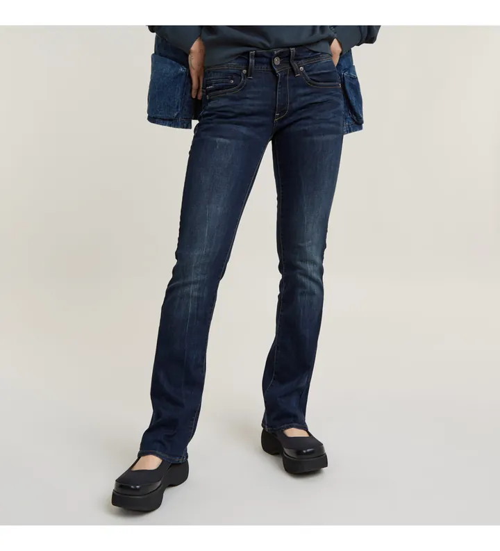 G-Star para mujer. D01896-6553-89 Jeans Midge Bootcut azul (27/30), Casual, Algodón, Denim