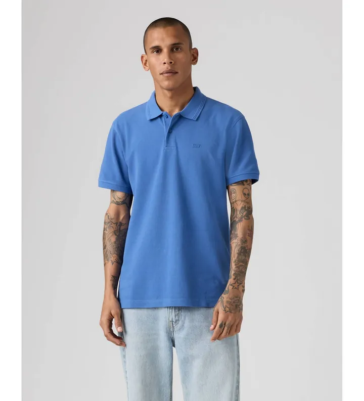 Levi's para hombre. 005FM-0022 Polo Original azul (L), Casual, Algodón, Manga corta