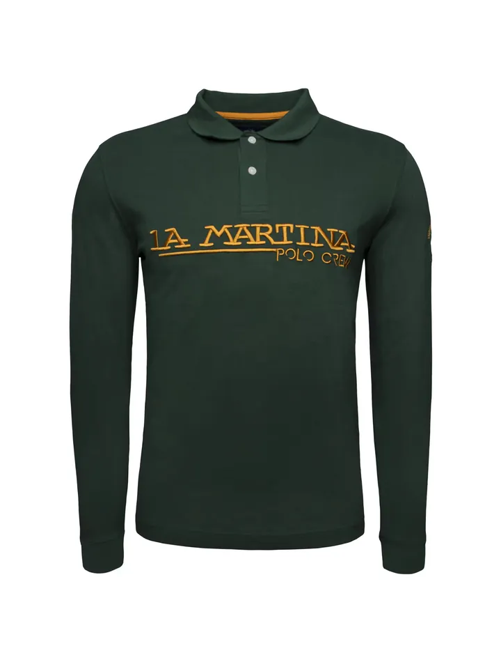 La Martina Camiseta amarillo / verde oscuro