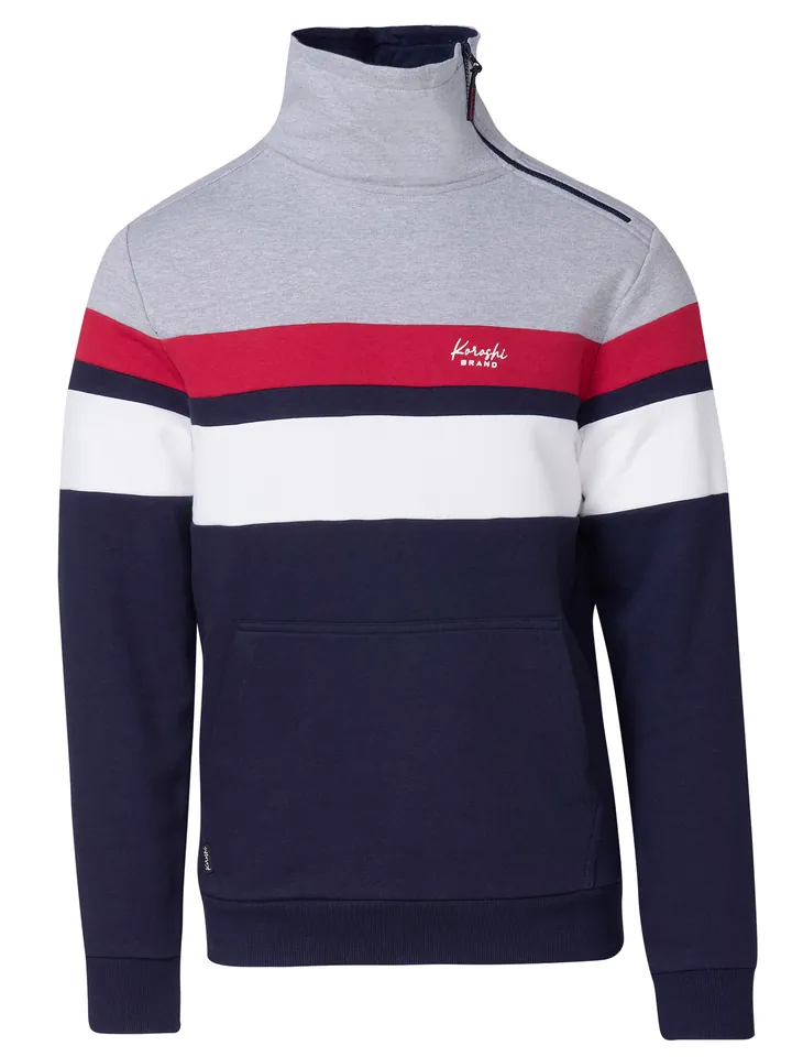 KOROSHI Jersey  navy / gris / rojo / blanco