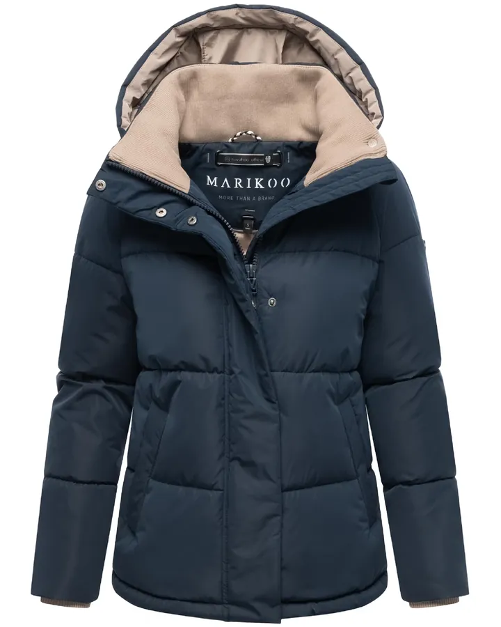 MARIKOO Chaqueta de invierno 'Omariaa 16' beige / azul oscuro