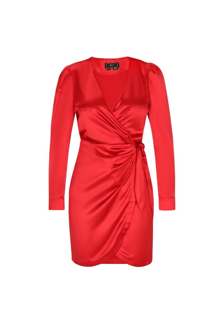 faina Vestido de gala rojo