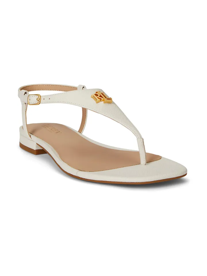 Lauren Ralph Lauren Sandalias de dedo 'EVERLEY' blanco