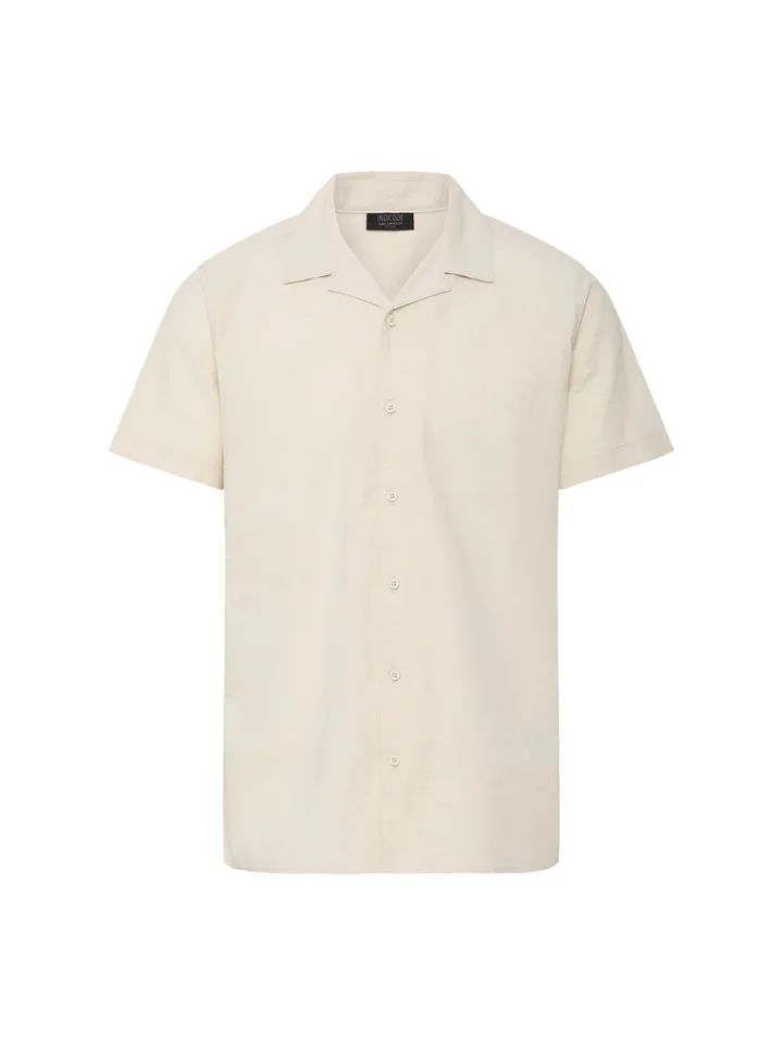 INDICODE JEANS Camisa ' IDMonken ' beige