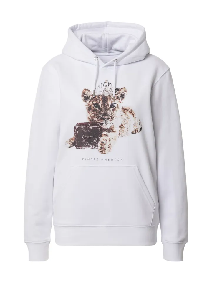EINSTEIN & NEWTON Sudadera beige / marrón / blanco