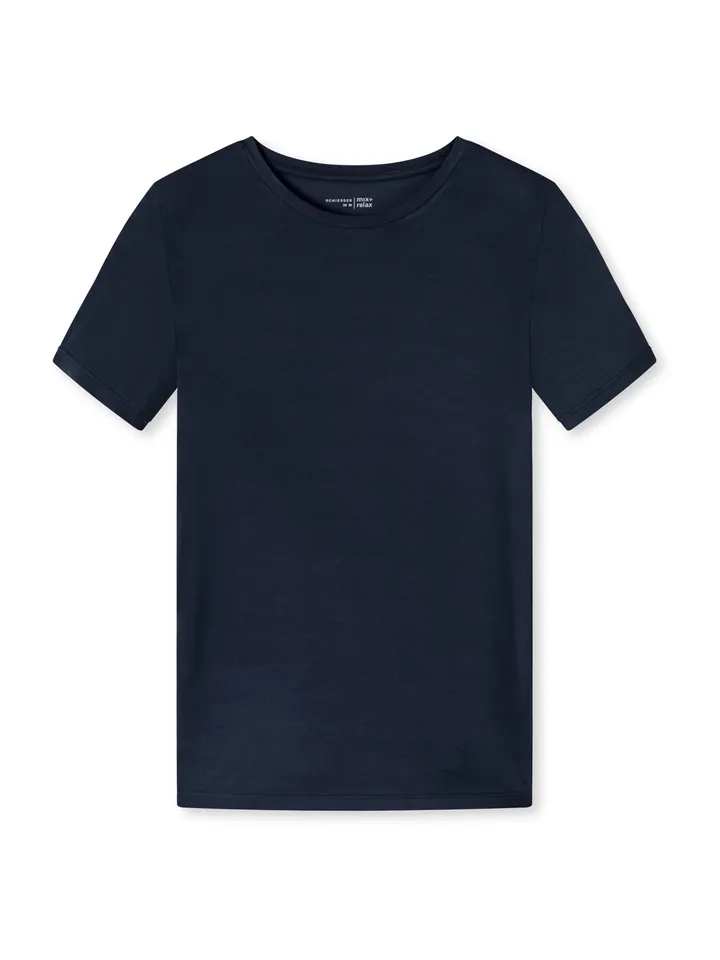 SCHIESSER Camiseta para dormir ' Mix+Relax ' azul