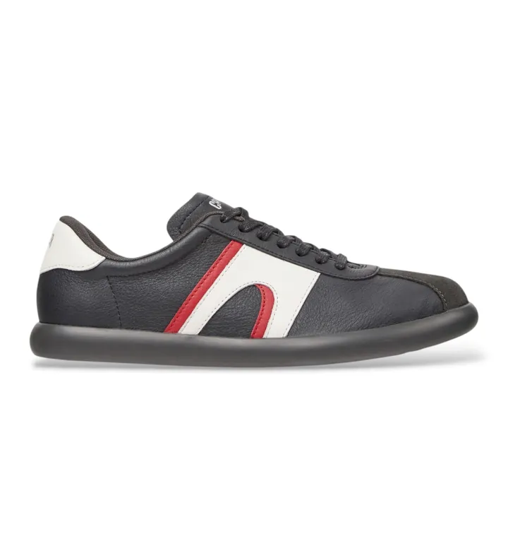 Camper para hombre. K100937-023 Zapatillas de piel Pelotas Soller multicolor (39), Negro, Plano, Ninguno, Casual
