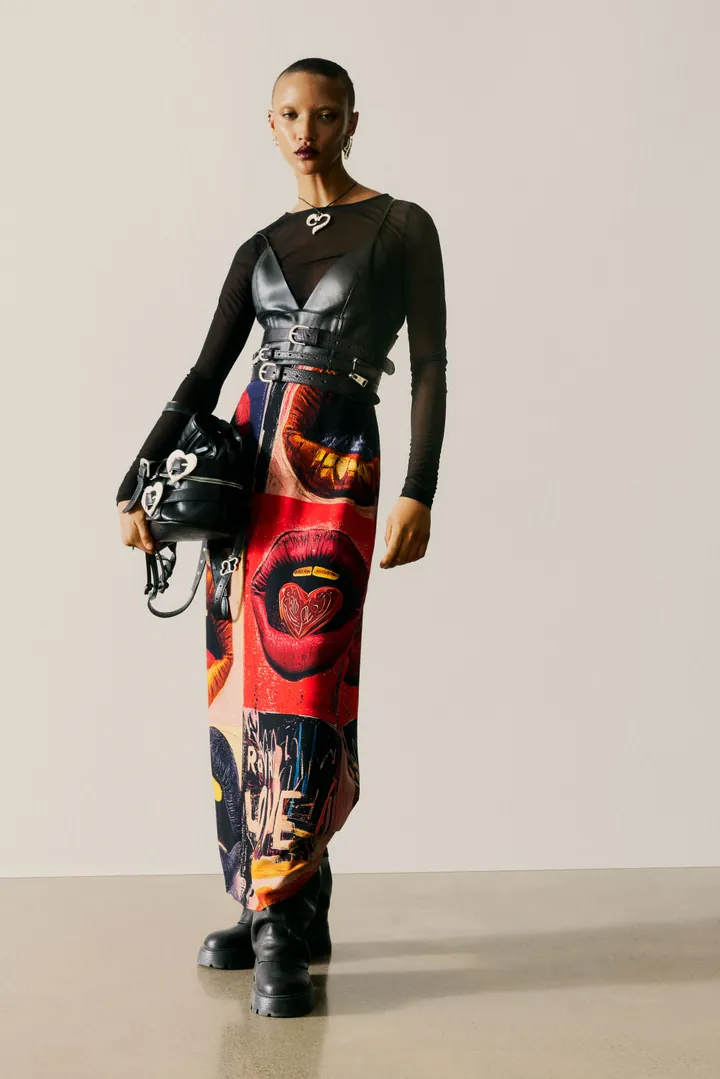 Desigual, Vestido tirantes reciclado, Mujer, Poliester, Negro, L
