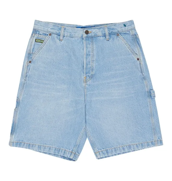 Baggy - Short en denim tipo carpintero Azul Hombre