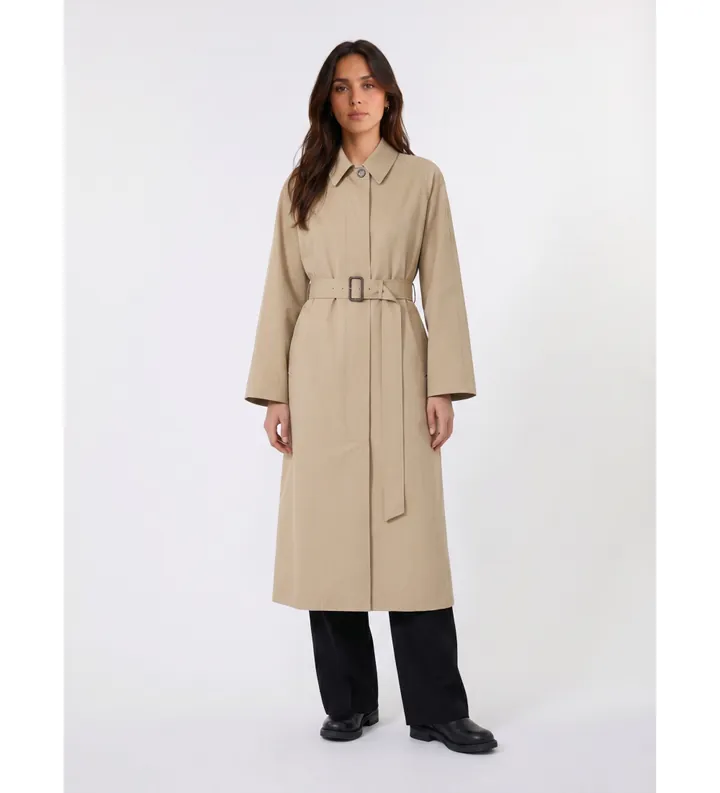 Weekend Max Mara para mujer. 2625026041650 Gabardina Angus beige (36), Casual, Algodón, Clásico