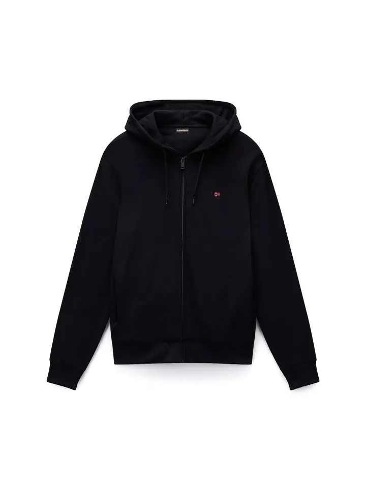 NAPAPIJRI Sudadera con cremallera 'BALIS' rojo / negro / blanco