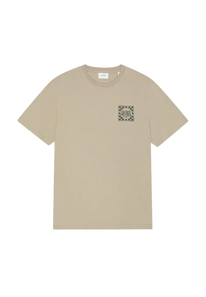 Les Deux Camiseta 'Goods' beige / verde