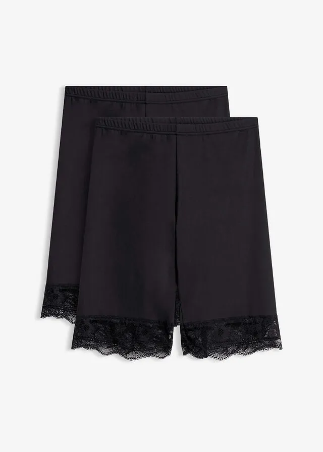 Pantalón ciclista antirrozaduras de material transpirable (2 unidades)