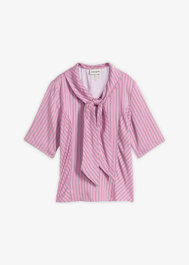 Blusa con lazo de modal suave