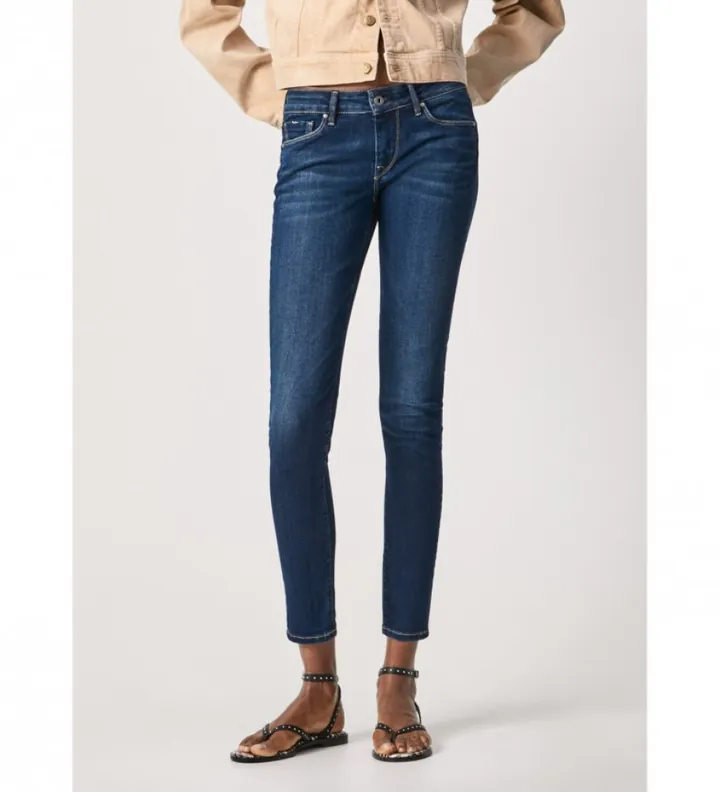 Pepe Jeans para mujer. PL204174H45 Jeans Soho azul (24/28), Casual, Algodón