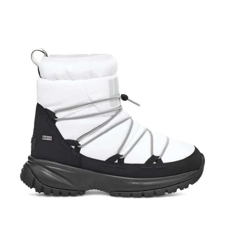UGG para mujer. 1131978 Botas acolchadas Yose blanco (36), Plano, Cordones, Casual