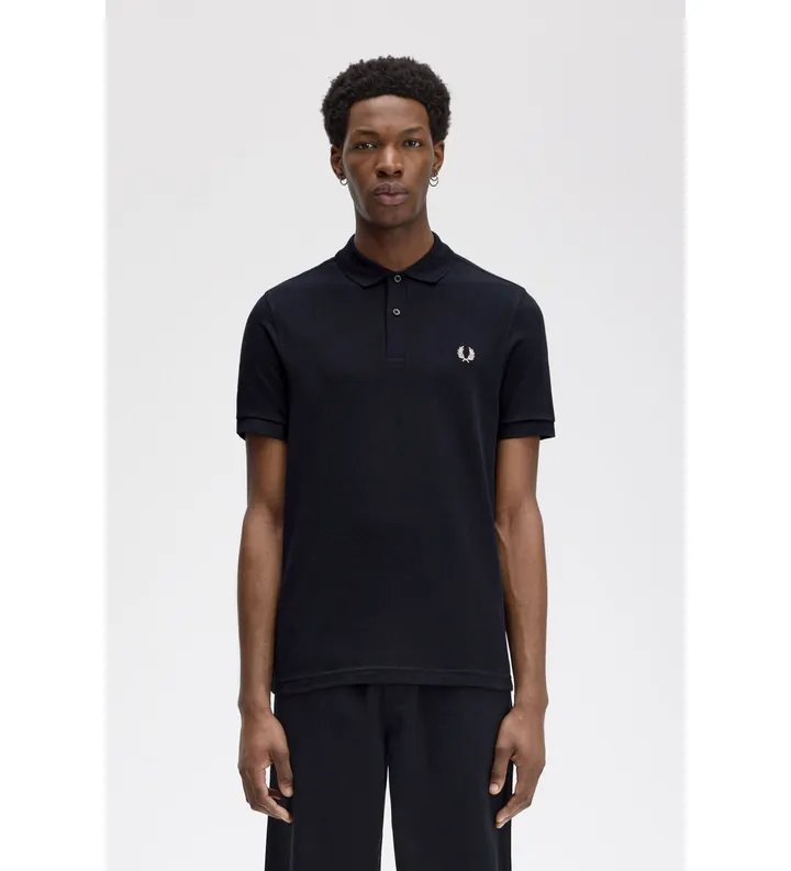 Fred Perry para hombre. M6000 Polo Plain M6000 marino (S), Casual, Algodón, Manga corta