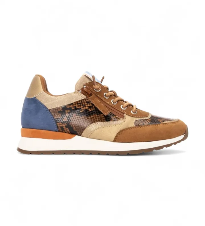 Refresh para mujer. 17296001-CAMEL Zapatillas 172960 marrón (36), Plano, Cordones, Casual