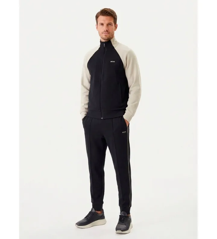 BOSS para hombre. 50564269 Chándal Tuta Join marino, beige (L), Casual, Deportivo, Algodón