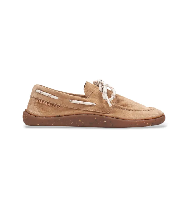 Hispanitas para mujer. HV264818 Zapatillas Earth marrón (37), Piel, Plano, Cordones, Casual