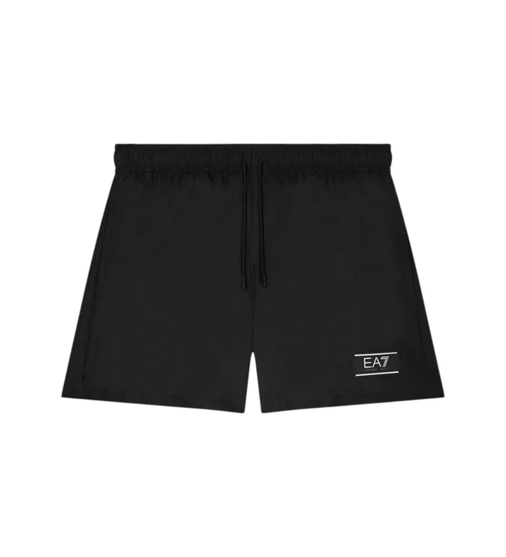 EA7 para hombre. 7M001713_AF21248 Boxer Beachwear negro (L), Poliéster