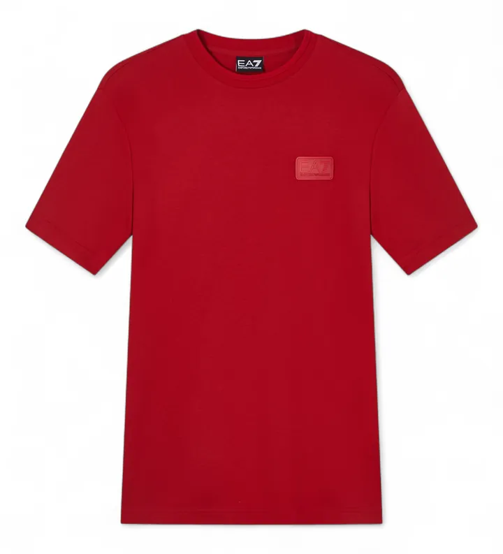 EA7 para hombre. 7M001357_AF13862 Camiseta Lux Identity rojo (3XL), Casual, Viscosa, Manga corta