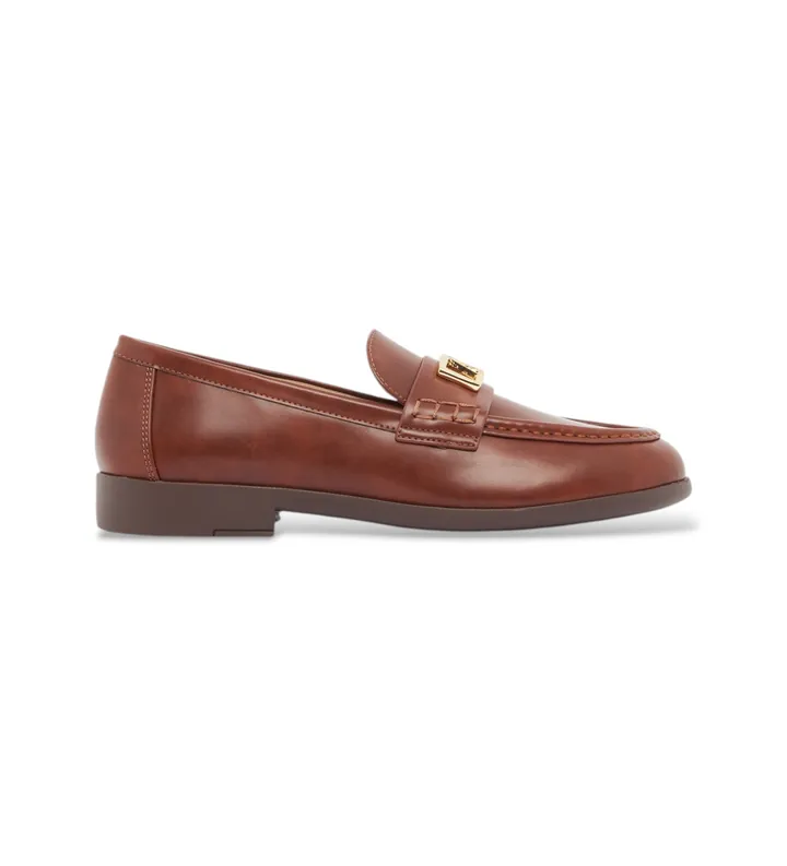 A|X Armani Exchange para mujer. XW002579AF17474U6123 Mocasines Elegantes marrón (35), Plano, 1 a 3cm, Ninguno, Casual